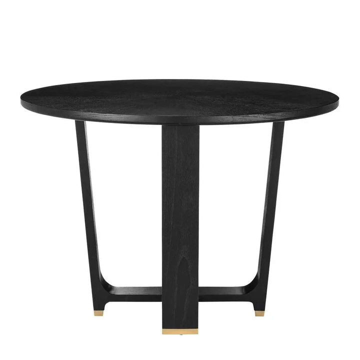 Blake Black Dining Table-Dining Tables-Currey & Co-LOOMLAN