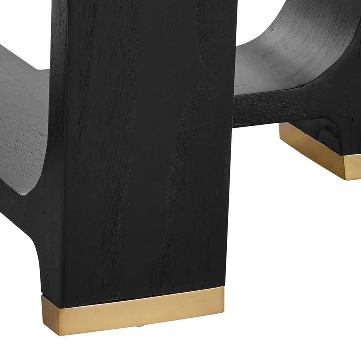 Blake Black Dining Table-Dining Tables-Currey & Co-LOOMLAN