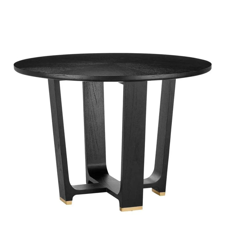 Blake Black Dining Table-Dining Tables-Currey & Co-LOOMLAN