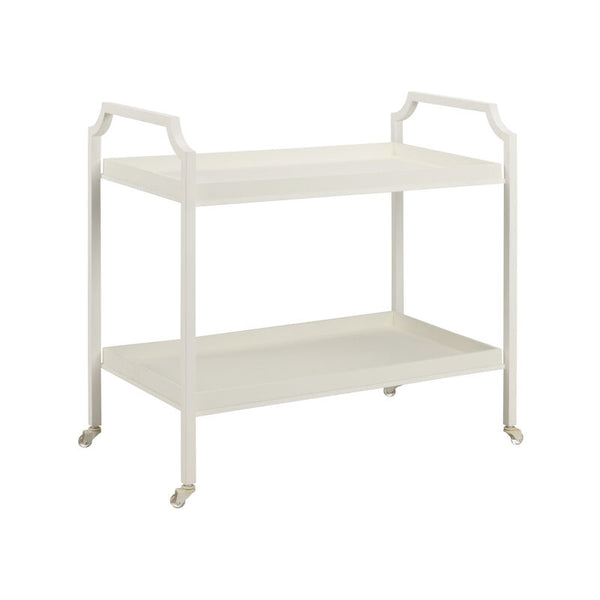 Blake Durable Metal Made Bar Cart-Home Bar Carts-Chelsea House-White-LOOMLAN