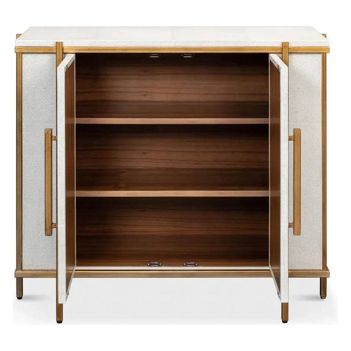 Blakely 2 Door Accent Cabinet Osprey White - LOOMLAN - Sarreid - Accent Cabinets