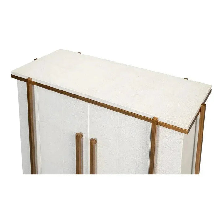 Blakely 2 Door Accent Cabinet Osprey White - LOOMLAN - Sarreid - Accent Cabinets