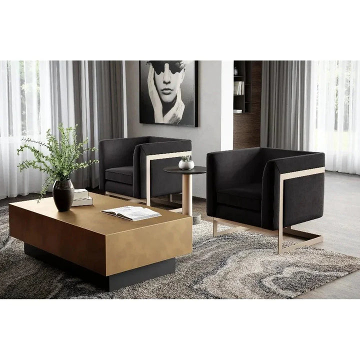 Blakely Iron Rectangular Coffee Table - LOOMLAN - SUNPAN - Coffee Tables