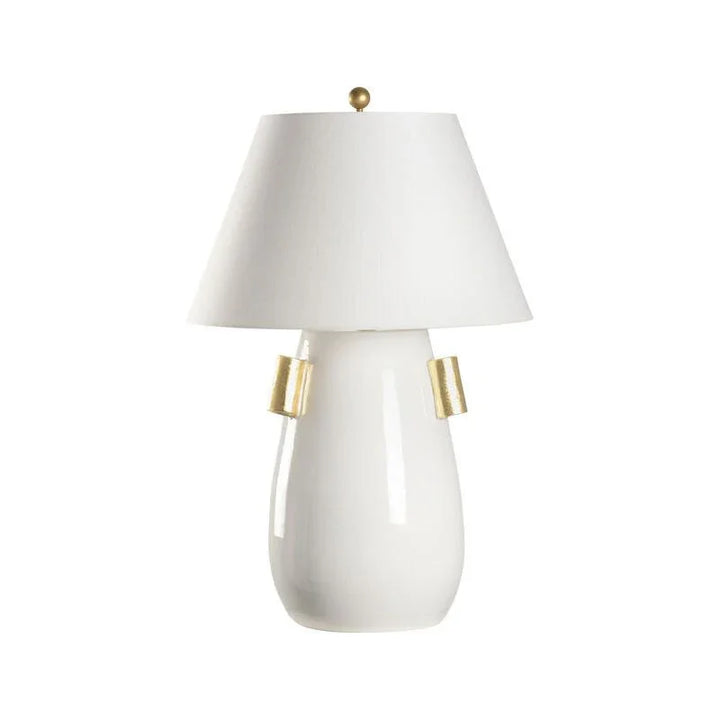 Blanco Italian Ceramic Made Table Lamp - LOOMLAN - Wildwood - Table Lamps
