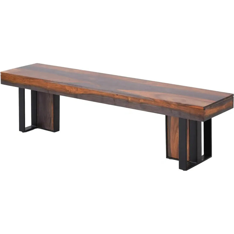 Blasingame Wooden Backless Dining Bench-Dining Benches-LOOMLAN-LOOMLAN