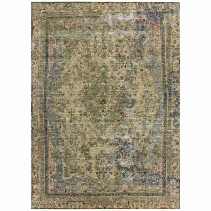 Blazura Aloe Washable Indoor - Outdoor Rug - LOOMLAN - LOOMLAN Rugs - Outdoor Rugs