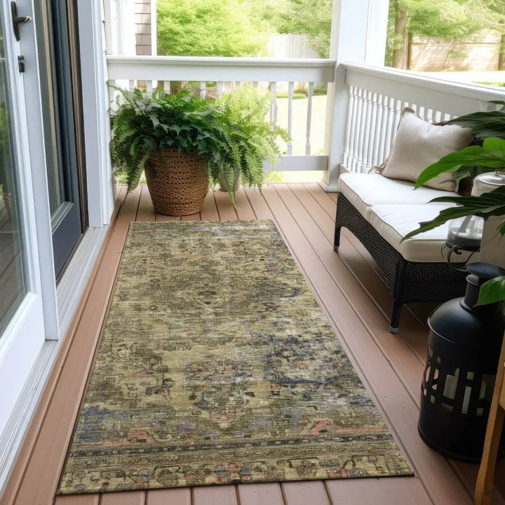 Blazura Aloe Washable Indoor - Outdoor Rug - LOOMLAN - LOOMLAN Rugs - Outdoor Rugs