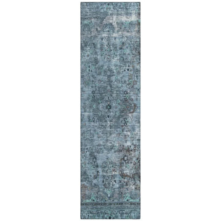 Blazura Blue Washable Indoor - Outdoor Rug - LOOMLAN - LOOMLAN Rugs - Outdoor Rugs