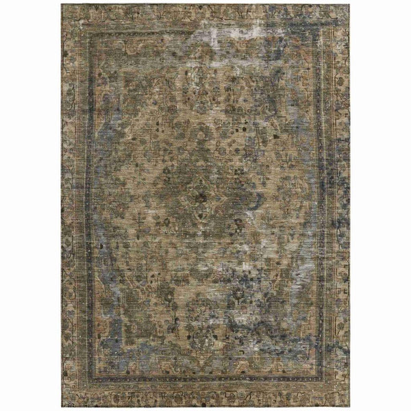 Blazura Brown Washable Indoor - Outdoor Rug - LOOMLAN - LOOMLAN Rugs - Outdoor Rugs