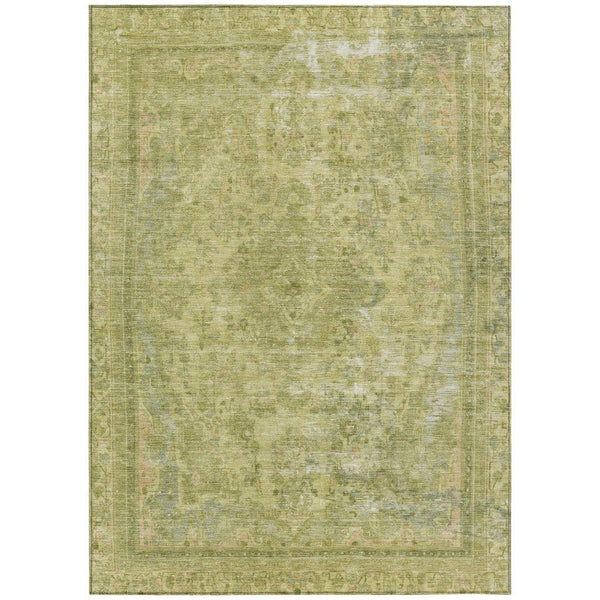 Blazura Green Washable Indoor - Outdoor Rug - LOOMLAN - LOOMLAN Rugs - Outdoor Rugs