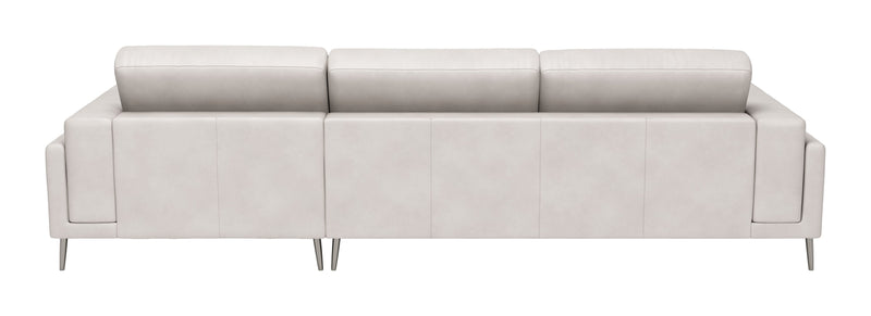 Bliss RAF Chaise Sectional Beige-Sectionals-Zuo Modern-LOOMLAN