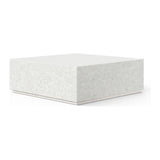 Bloc Concrete Square Outdoor Coffee Table-Outdoor Coffee Tables-Urbia-Ivory Terrazzo-40" W-LOOMLAN