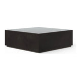 Bloc Concrete Square Outdoor Coffee Table-Outdoor Coffee Tables-Urbia-Lava-40" W-LOOMLAN