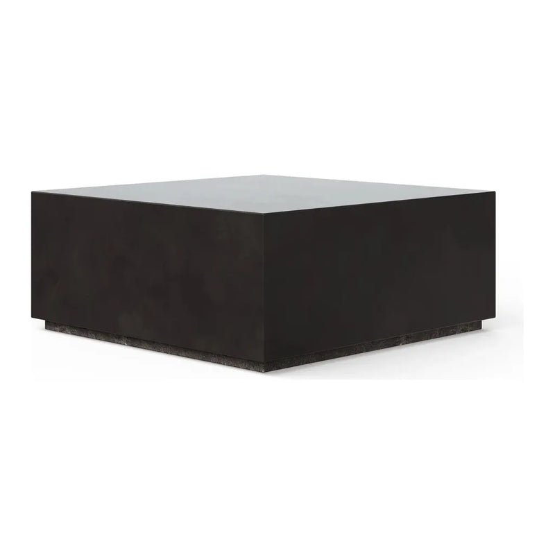 Bloc Concrete Square Outdoor Coffee Table-Outdoor Coffee Tables-Urbia-Lava-48" W-LOOMLAN