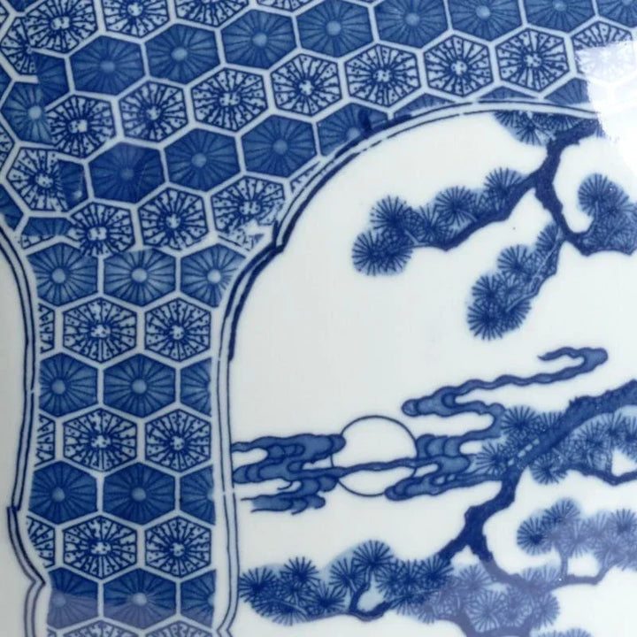 Blue And White Stag Ceramic Vase - LOOMLAN - Chelsea House - Vases & Jars