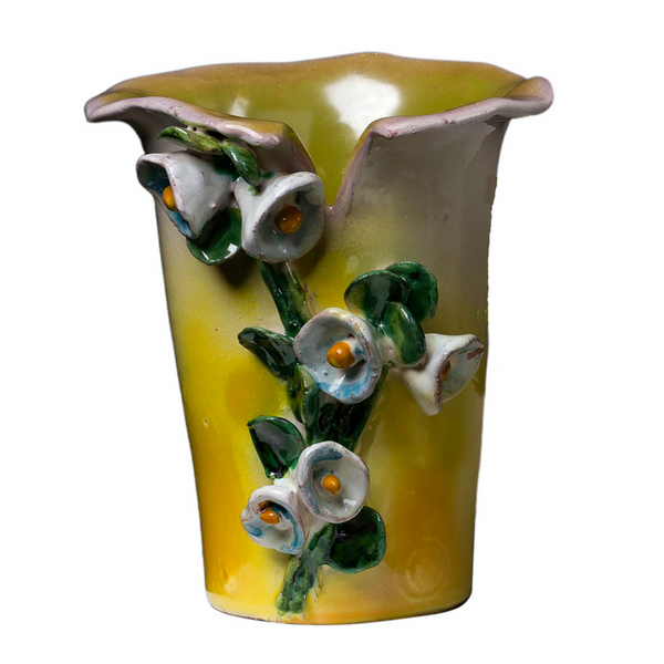 Blue Bells Design Ceramic Outdoor Vase