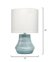 Blue Ceramic Cottage Table Lamp Table Lamps LOOMLAN By Jamie Young