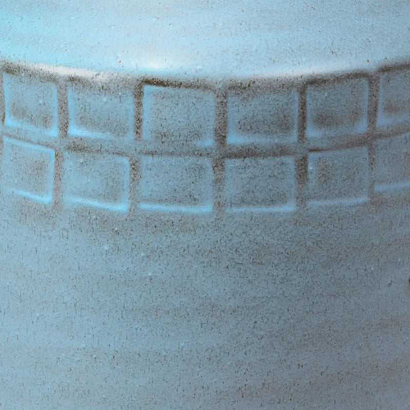 Blue Ceramic Folk Vessel-Vases & Jars-Jamie Young-LOOMLAN