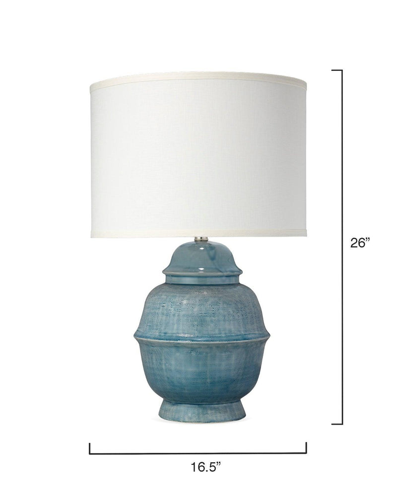 Blue Ceramic Kaya Table Lamp Table Lamps LOOMLAN By Jamie Young