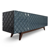Blue Diamond Wood Sideboard for Dining Room or TV Stand-Sideboards-Victor Betancourt-LOOMLAN
