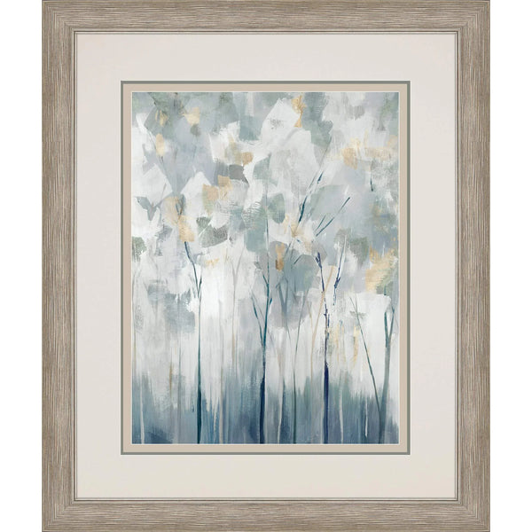 Blue Forest Adventure Blue Framed Wall Art