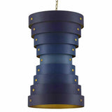 Blue Gold Leaf Graduation Small Chandelier By Koshitaka