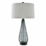 Blue-Gray Clear Black Nightcap Table Lamp