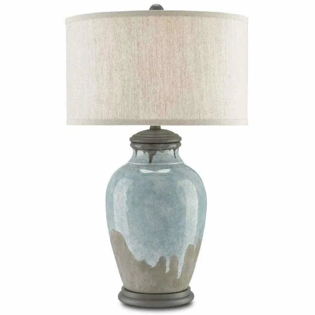 Blue-Green Gray Hiroshi Gray Chatswood Table Lamp