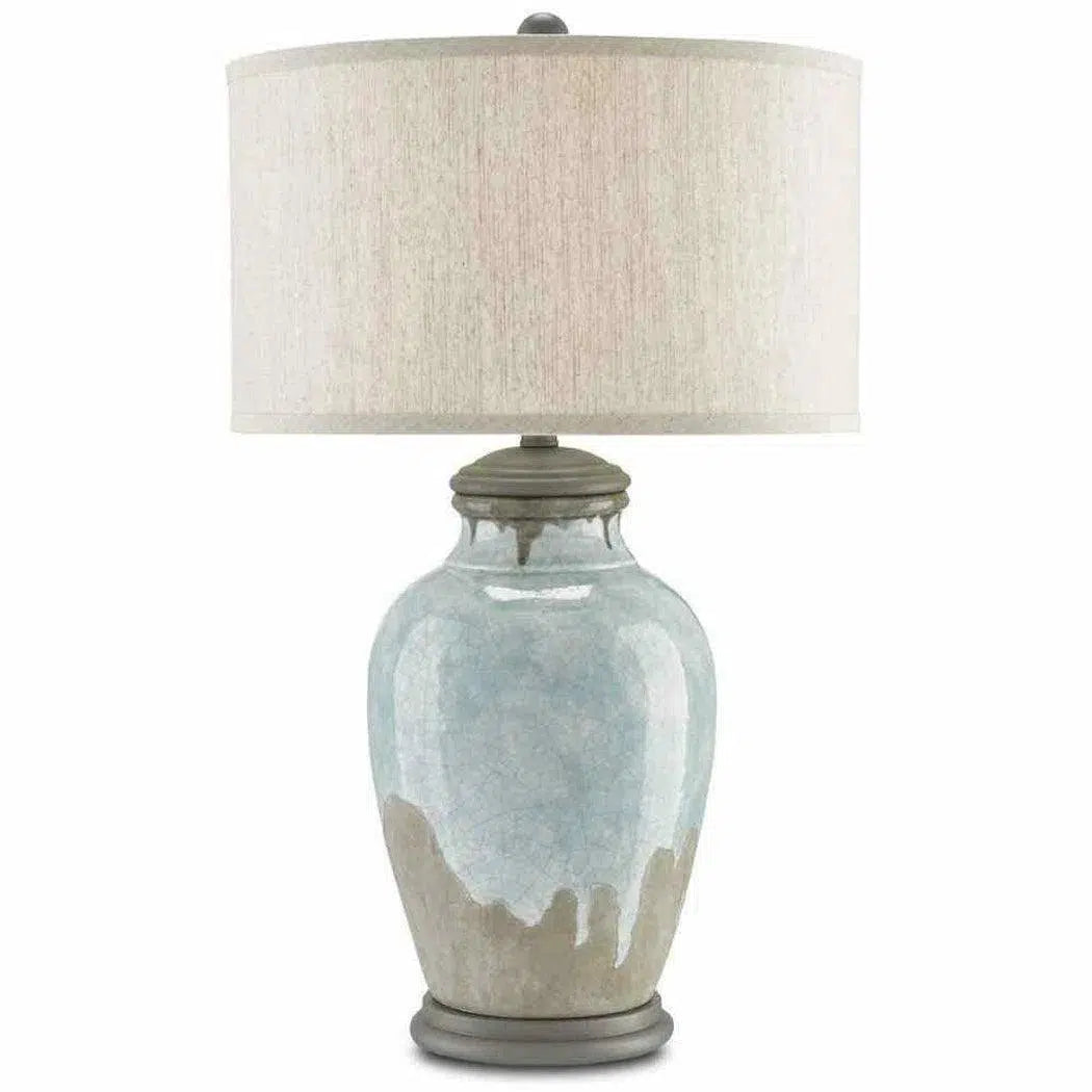 Blue-Green Gray Hiroshi Gray Chatswood Table Lamp