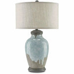 Blue-Green Gray Hiroshi Gray Chatswood Table Lamp