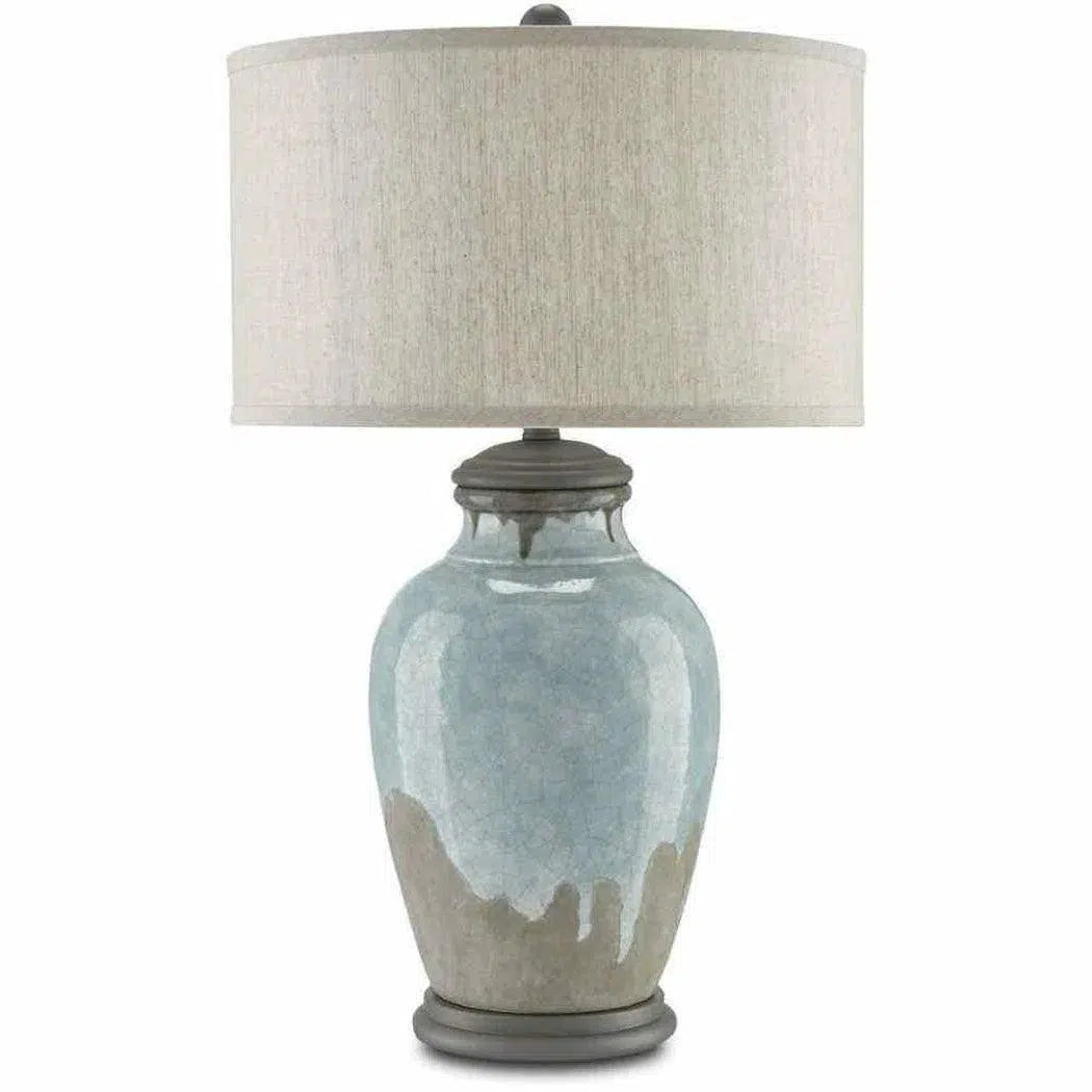 Blue-Green Gray Hiroshi Gray Chatswood Table Lamp