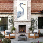 Blue Heron Coastal Canvas Art Indoor Outdoor