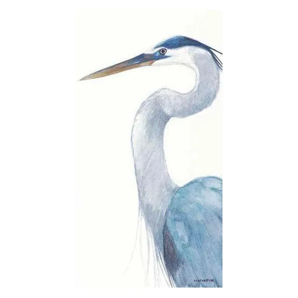 Blue Heron Coastal Canvas Art Indoor Outdoor