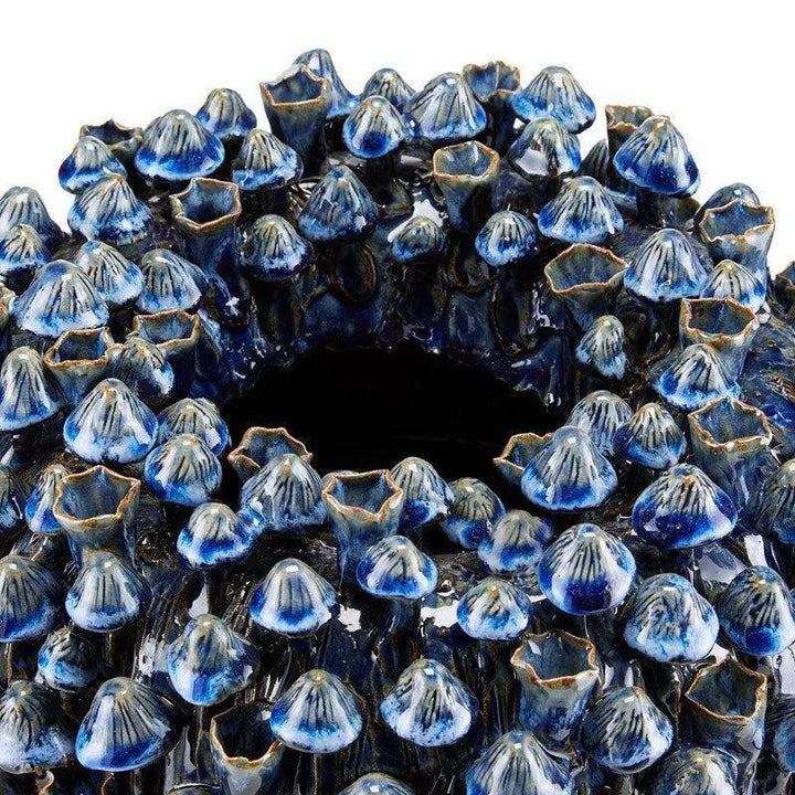 Blue Manitapi Large Vase - LOOMLAN - Currey & Co - Vases & Jars