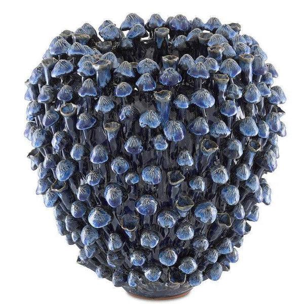 Blue Manitapi Small Vase - LOOMLAN - Currey & Co - Vases & Jars