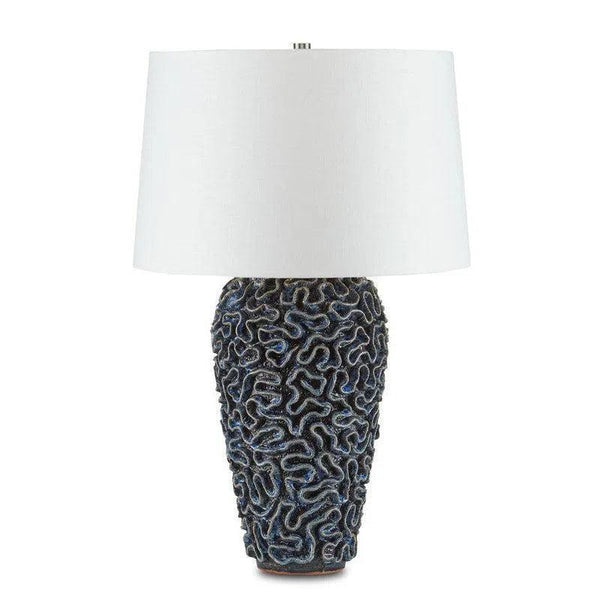 Blue Milos Blue Table Lamp - LOOMLAN - Currey & Co - Table Lamps