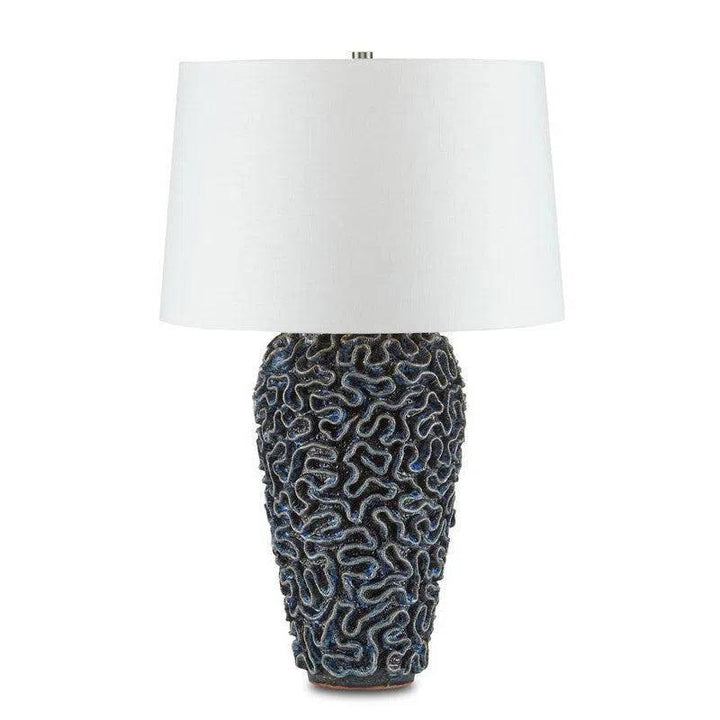 Blue Milos Blue Table Lamp - LOOMLAN - Currey & Co - Table Lamps