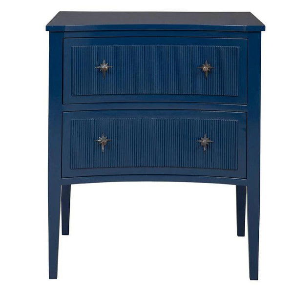 Blue Wooden 2 Drawers Constellation Chest-Chests-Furniture Classics-LOOMLAN