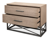 Blyth Chest of Two Drawers on Frame-Chests-Sarreid-LOOMLAN