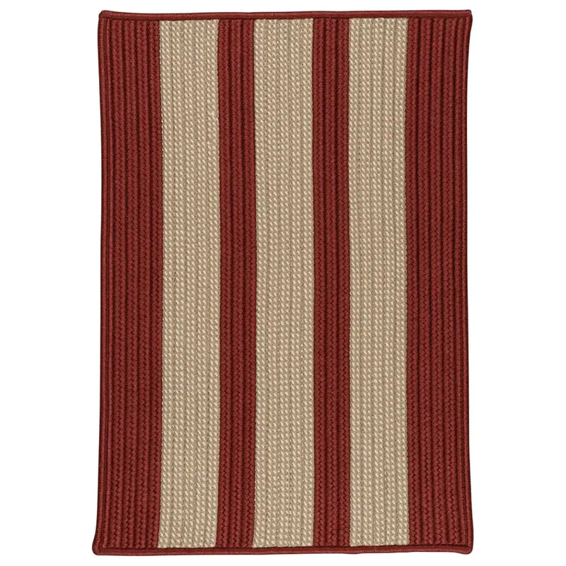 Boat House Stylish Rectangular Outdoor Rugs-Outdoor Rugs-Colonial Mills-Rust Red-2' x 3'-LOOMLAN