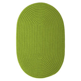 Boca Raton Classic Oval Outdoor Rugs-Outdoor Rugs-Colonial Mills-Bright Green-5' x 7'-LOOMLAN