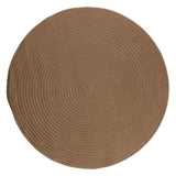 Boca Raton Durable Round Outdoor Rugs-Outdoor Rugs-Colonial Mills-Cashew-6' x 6'-LOOMLAN