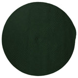 Boca Raton Durable Round Outdoor Rugs-Outdoor Rugs-Colonial Mills-Dark Green-6' x 6'-LOOMLAN