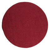 Boca Raton Durable Round Outdoor Rugs-Outdoor Rugs-Colonial Mills-Sangria-6' x 6'-LOOMLAN