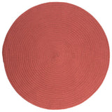 Boca Raton Durable Round Outdoor Rugs-Outdoor Rugs-Colonial Mills-Terracotta-6' x 6'-LOOMLAN