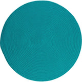 Boca Raton Durable Round Outdoor Rugs-Outdoor Rugs-Colonial Mills-Turquoise-6' x 6'-LOOMLAN