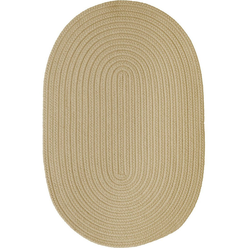 Boca Raton Flat Oval Outdoor Rugs-Outdoor Rugs-Colonial Mills-Linen-5' x 7'-LOOMLAN