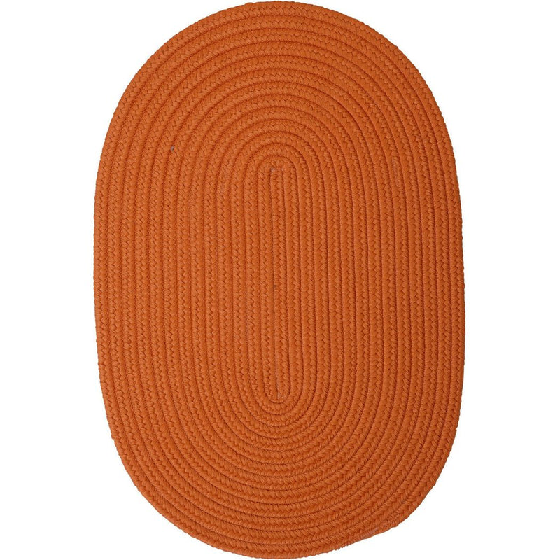 Boca Raton Modern Oval Outdoor Rugs-Outdoor Rugs-Colonial Mills-Rust-5' x 7'-LOOMLAN