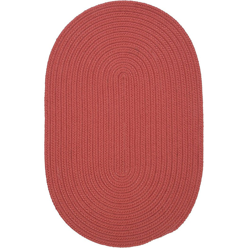 Boca Raton Modern Oval Outdoor Rugs-Outdoor Rugs-Colonial Mills-Terracotta-5' x 7'-LOOMLAN