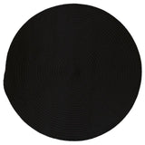 Boca Raton Vibrant Styled Round Outdoor Rugs-Outdoor Rugs-Colonial Mills-Black-6' x 6'-LOOMLAN